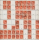 Bizone: 1948, Bauten 25 Pfennig Orangerot Enggezähnt In Type IV. 36 Senkrechte Gestempelte Paare, 4 - Sonstige & Ohne Zuordnung