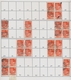 Bizone: 1948, Bauten 25 Pfennig Orangerot Enggezähnt In Type IV. 35 Senkrechte Gestempelte Paare, 3 - Other & Unclassified