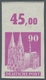 Bizone: 1948, Bauten 90 Pfennig Lilapurpur Ungezähnt Vom Oberrand In Tadelloser Postfrischer Erhaltu - Sonstige & Ohne Zuordnung