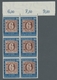 Bundesrepublik Deutschland: 1949 100 Jahre Deutsche Briefmarke Kplt. Satz Als Postfrischer Oberrand - Used Stamps