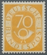 Bundesrepublik Deutschland: 1951 Postfrischer Kplt. Posthornsatz Gepr. Schlegel BPP, Die Drei Hauptw - Gebraucht