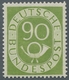 Delcampe - Bundesrepublik Deutschland: 1951 Postfrischer Kplt. Posthornsatz Gepr. Schlegel BPP, Die Drei Hauptw - Used Stamps