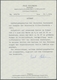 Bundesrepublik Deutschland: 1951, "Posthorn Ankündigungskarton 2" Mit Aufgeklebten Werten Zu 4, 10, - Gebraucht