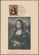 Bundesrepublik Deutschland: 1952, "Mona Lisa" Auf Ersttags-Maximumkarte. Sehr Schöne Bildwiedergabe, - Usati