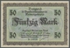 Memel: 1922, Handelskammer Kpl. Serie Der Scheine Von 1/2 Bis 100 Mark (Rosenberg Nr. 846 Bis 854) I - Other - Europe