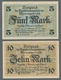 Delcampe - Memel: 1922, Handelskammer Kpl. Serie Der Scheine Von 1/2 Bis 100 Mark (Rosenberg Nr. 846 Bis 854) I - Sonstige – Europa