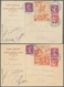 Frankreich: 1925-1947, Partie Von 28 Belegen Mit Stempeln Von Verschiedenen Briefmarkenausstellungen - Gebraucht