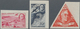 Monaco: 1946, One Year Death Of Franklin D. Roosevelt Complete Set Of Three Airmail Stamps In A Lot - Ungebraucht