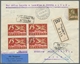 Delcampe - Schweiz: 1924-1954, Partie Von über 60 überwiegend Flugpostbelegen Mit U.a. Vielen Flugpostmarkenfra - Used Stamps