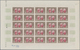 Algerien: 1950/1953, IMPERFORATE COLOUR PROOFS, MNH Assortment Of Five Complete Sheets (=123 Proofs) - Unused Stamps