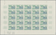 Marokko: 1949/1956, IMPERFORATE COLOUR PROOFS, MNH Assortment Of Five Complete Sheets (=125 Proofs), - Morocco (1956-...)