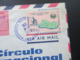 El Salvador 1971 Einschreiben / Registered Santa Ana Via Air Mail - Miami Florida Circulo International De Costura - Salvador