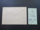 Schweiz 1958 Beleg Des Verein Für Volksgesundheit Sektion Flawill Mit Empfangsschein / Recepisse Ortsbrief - Cartas & Documentos