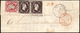 Cover ) SARDEGNA 1852 ( 11 Mar.) | Lettera Con Parte Di Testo Da Nizza Per Parigi Affrancata Per 50c. Con 40c - Sardinien