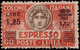 Used ) LIBIA 1933 | Espresso. 1,25 Lire/60c. Carminio Scuro E Bruno, Soprastampa Nera |  | Provenienza | Collezion - Libyen