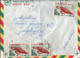 ! 1966 Lettre Moroni, Comores, Tortue, Schildkröte, Mehrfachfrankatur, Komoren - Briefe U. Dokumente