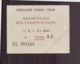 Ticket D'entrée " Philatec " à Paris Du 5 Au 21 Juin 1964 - Tickets - Vouchers