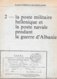 Feuillet Albanie : La Guerre Et Son Histoire Postale - Albania