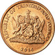 Monnaie, TRINIDAD & TOBAGO, 5 Cents, 2014, Franklin Mint, TTB, Bronze - Trinidad & Tobago