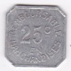 64. Pyrénées Atlantiques. Coopérative Militaire Pau. 25 Centimes , En Aluminium - Noodgeld