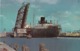 CORPUS CHRISTI , Texas , 50-60s ; Freighter At Draw Bridge - Corpus Christi