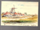 Haagse School-stijl1936 Hand-painted Aquarel ‘Ton Leverburg’? Ulvenhout? (FK-61) - Briefe U. Dokumente