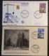 155- Villes Reconstruites Maubeuge 1153 Saint Dié 1154 29/3/1958 Premier Jour FDC Lot 2 Lettre - 1950-1959