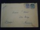 BRASIL BRESIL BRAZIL TIMBRES REGISTRADO RECOMMANDE SANTOS VILLERS BOCAGE CALVADOS LETTRE ENVELOPPE COVER LETTER PLI - Luchtpost (private Maatschappijen)