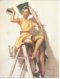 Format 16X22  - DESSIN: Gil ELVGREN ( PIN-UPS - EROTIQUE / NU / NUS / NUE / BAS - COLLANT ) Genre ASLAN - Autres & Non Classés