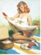 Format 16X22  - DESSIN: Gil ELVGREN ( PIN-UPS - EROTIQUE / NU / NUS / NUE / BAS - COLLANT ) Genre ASLAN - Autres & Non Classés