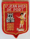 écusson Ancien Blason Saint Jean Pied De Port Armoiries Brodé - Ecussons Tissu