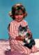 CPSM - FANTAISIE - Petite Fille Avec CHAT - Edition M.D.Paris - Portraits