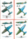 USSR 1971.Russian Planes Of The WWII. Set Of 12 Postcards. - 1939-1945: 2ème Guerre