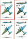 USSR 1971.Russian Planes Of The WWII. Set Of 12 Postcards. - 1939-1945: 2nd War