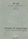 Chateau-Thierry  Centralisateur : T. à D. Sur Imprimé N° 18 Accompagnant Liasse De " Lettres En Passe-Paris" (rare Ainsi - Cachets Manuels