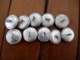 Lot Boutons Argent Militaire Français Année 50' - Cavalerie - Train - Indochine. - Buttons