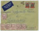 Bande De 5 +1 Taxe Gerbes N° 84 / Enveloppe 1951 Alger Pour Lempdes . - 1859-1959 Lettres & Documents