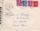 910Or  Courrier Lettre N°1 Cachet Censure Ovale Ouvert Par Les Autorités De Controle Escaldes (P.O.) 1942 - Briefe U. Dokumente