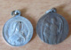 2 Médailles Religieuses Sainte Thérèse Et Jésus (anépigraphe) - Alu Et Métal Argenté - Religione & Esoterismo