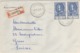 Belgie Belgique 1952 UPU XIII Universal Postal Congress Brussel Bruxelles Cancel Official Envelope Registered Label - UPU (Wereldpostunie)