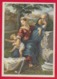 CARTOLINA VG ITALIA - BUON NATALE - Sacra Famiglia - SAEMEC 192 - 9 X 14 - 1960 UDINE - Altri & Non Classificati