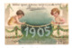 Fillettes-Bonne  Année 1905 Carte Gaufrée- -(D.3255) - Scenes & Landscapes