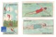 Ensemble De 3 Images Didactiques Chocolat Jacques Années 1940 Sport Nageur Natation Zwemkunst Swimming Plongeon A30-30 - Other & Unclassified