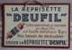 CARTON  PUBLICITAIRE -  LA REPRISETTE " DEUFIL " Coton Mercerisé à Repriser En 2 Fils Sur Fusette Métallique 3 Grs.... - Plaques En Carton