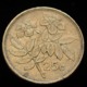 Malta 25 Cents. National Emblem. Coin. Km97 - Malta