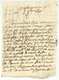 Bretagne FOUGERES LAS 1698 Avec TAXE Autographe Gouverneur La Haye Saint Hilaire (1649-1699) - ....-1700: Précurseurs