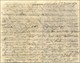 GC 1484 / N° 47 Bande De 3 (1 Ex Du 10c Manquant) Au Verso D'une Boule De Moulins Avec Texte Daté De Genève Le 3 Janvier - Guerra Del 1870