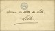 Cachet Bleu 22e CORPS / POSTES / 2e DIVISION Sur Lettre Avec Texte Adressée à Lille, Au Verso Càd D'arrivée 9 FEVR. 71.  - War 1870