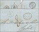 Càd Octo Bleu 1 MEXIQUE 1 * Sur Lettre De Vera Cruz Pour Le Havre, Au Verso Càd Octo MEXIQUE / TAMPICO. 1862. - TB / SUP - Schiffspost