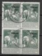 Belgium 1911 Caritas Charleroi 1911 ( Block Of 4 Stamps) - 1910-1911 Caritas